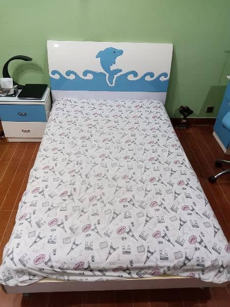 BED SET INCLUDING STUDY TABLE AND SIDE DRAWER FOR KIDS 3