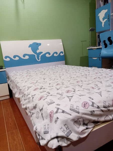 BED SET INCLUDING STUDY TABLE AND SIDE DRAWER FOR KIDS 7