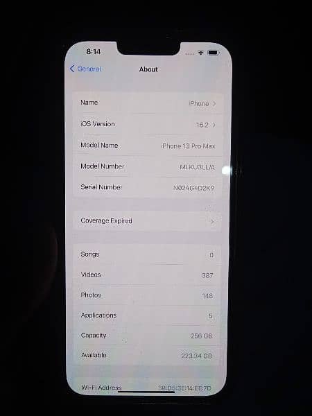 Iphone 13 pro max full box 10by10 256GB 97 battery health 5