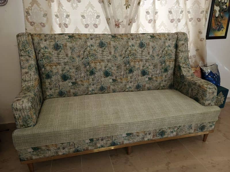 7 Seater American Style Sofa. used for one week. selling due transfer 2