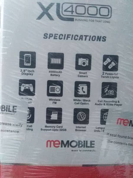 memobile XL 4000 mAh battery 2