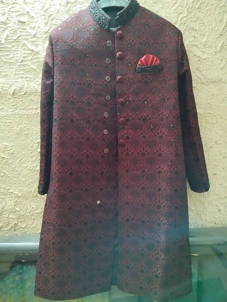 groom sherwani ,inner suit,khusa kula & bride maxi and matching jwlry 3