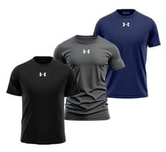 3 Pc's Men's Dri Fit Printed Tshirts