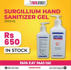 Sanitizer and Hand Rub Available Purell / Surgillium 1000ml / 500ml 0