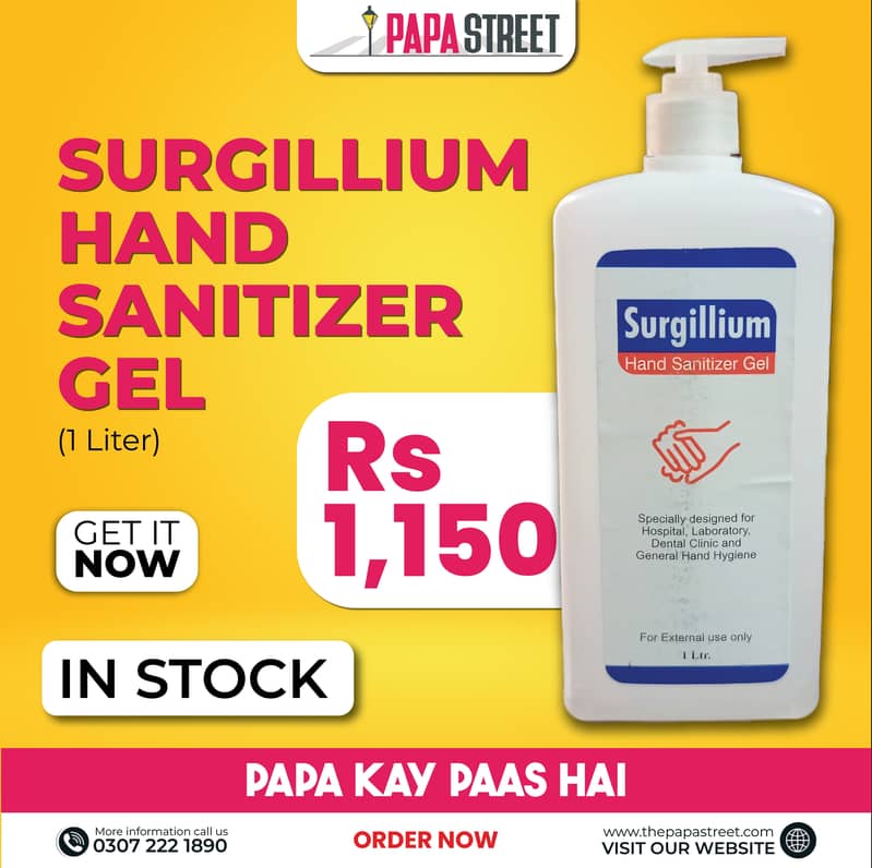 Sanitizer and Hand Rub Available Purell / Surgillium 1000ml / 500ml 2