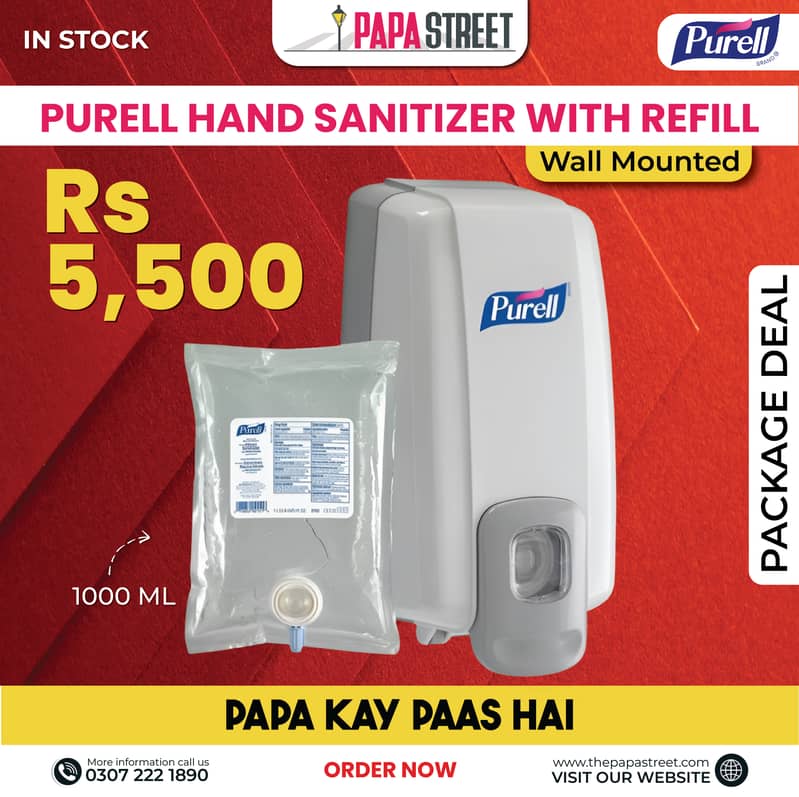 Sanitizer and Hand Rub Available Purell / Surgillium 1000ml / 500ml 4