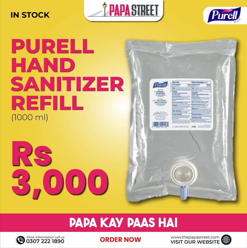 Sanitizer and Hand Rub Available Purell / Surgillium 1000ml / 500ml 5