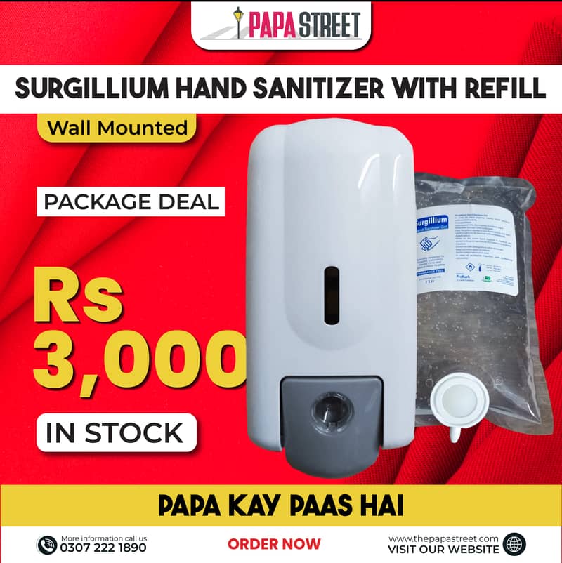 Sanitizer and Hand Rub Available Purell / Surgillium 1000ml / 500ml 6