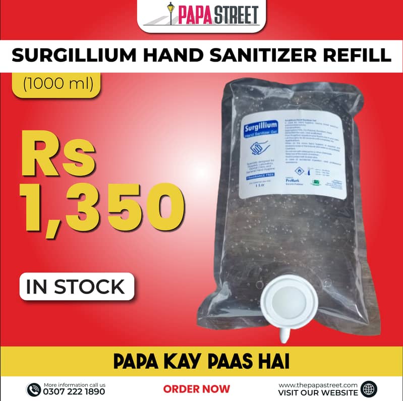 Sanitizer and Hand Rub Available Purell / Surgillium 1000ml / 500ml 7