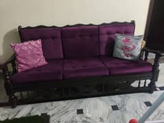 wooden 5 seater sofa 0