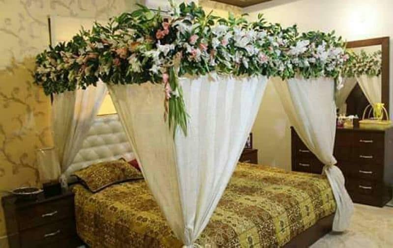 Decore rooms,cars and halls from fresh flowers and artificial flowers 4