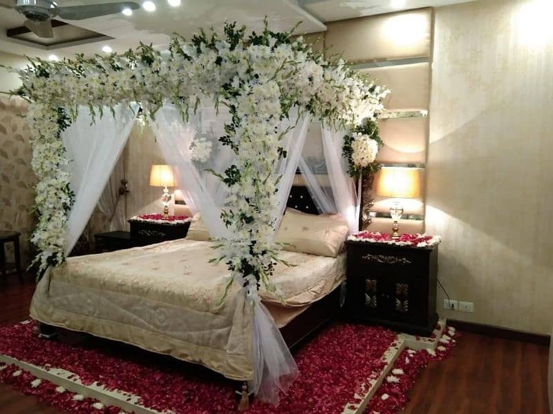 Decore rooms,cars and halls from fresh flowers and artificial flowers 5