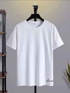 1 peace polyester plain T shirt