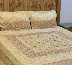 cotton 3pc bedsheet free home delivery