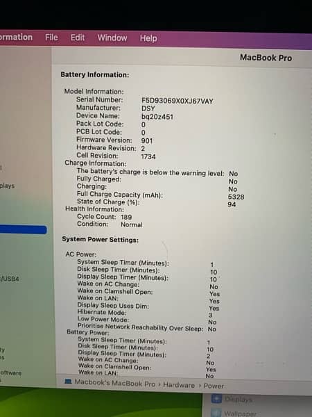 Mabcook pro 2018 core i9 15'4inch 4GB graphic 3