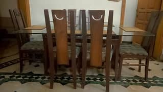 Dining Table with 6 chairs is available for sale 0