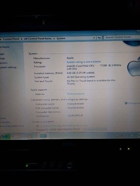 Dell 4gb Ram 128 hard 7