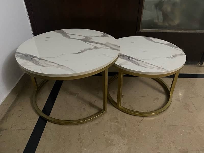 White Marble Sheet Centre Table 0