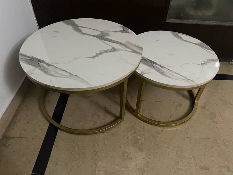 White Marble Sheet Centre Table 2