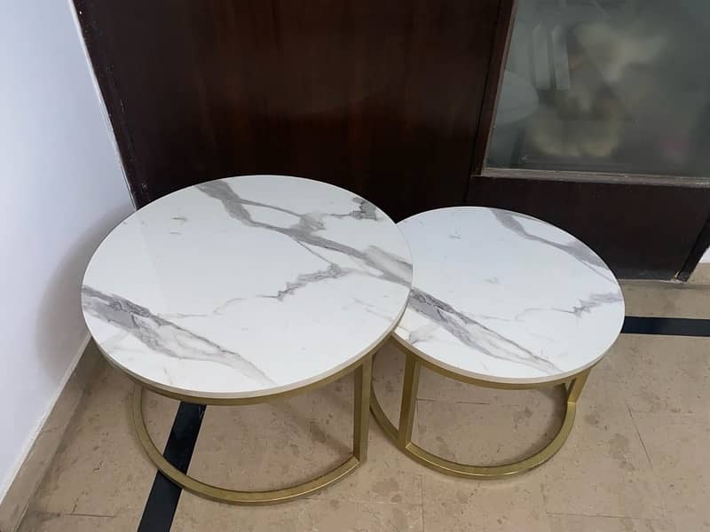 White Marble Sheet Centre Table 4