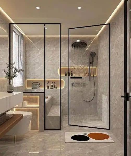 8mm Tempered Glass l Windows Glass l Shower Cabin l Looking Mirror 0