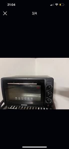 black and decker oven 220-240V 2