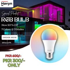 RGB Bulbs (7 colors & 9 modes) & Corner Lamps (16 M Colors) Havyn PK 0