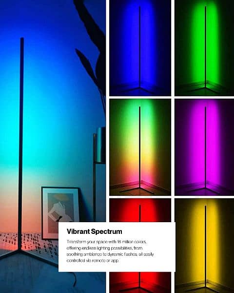 RGB Bulbs (7 colors & 9 modes) & Corner Lamps (16 M Colors) Havyn PK 4