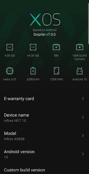 Infinix hot 10 good condition one hand use mobile 6