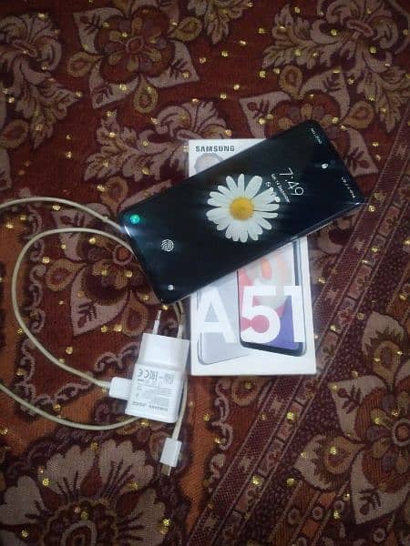 SAMSUNG A51 MObile 6/128 with Box charger no open no repair all ok 3