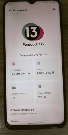 I Want to Sell my Vivo Y33s (8+4) 12 GB Ram 128 GB Memory