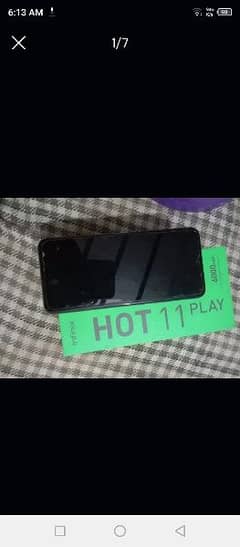 Infinix hot 11 play only box urgent sale