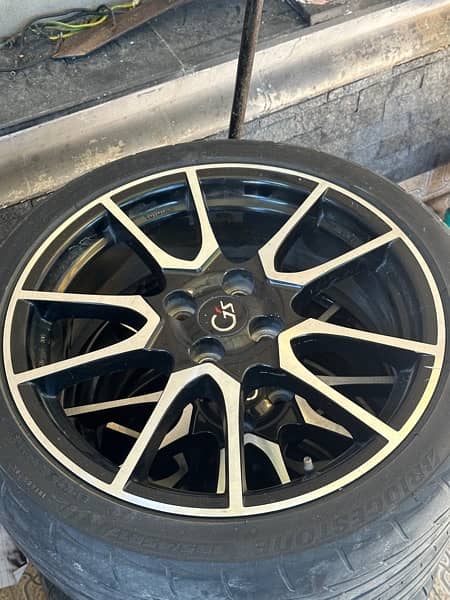 Toyota Aqua Gs rims 17 inch 4*100 pcd 1