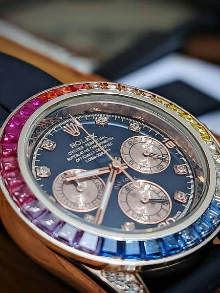 Rolex Rainbow Rose Gold Dayton | All Functional Chronographs 1