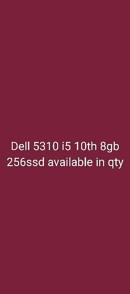 dell 5310 i5 10th 8Gb/256ssd generation good condition 3