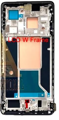 Infinix zero 30 original panal with frame fix price (20000)