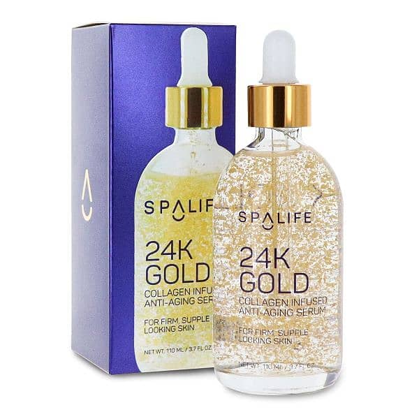 SpaLife Nourishing Anti-Aging 24k Gold & Collagen Serum, 3.7 oz. 0