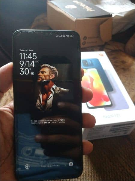 Redmi 12c 4gb ram 64gb Helio g85 PUBG processor, with box and charger 4