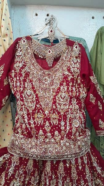 bridal dress lehnga for sale with jewelry 03075722941 1