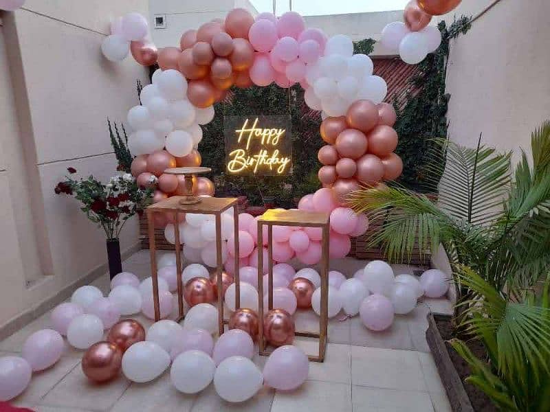 Balloon Decor, Lights, Event Planners, Wedding, flowers, Dj sound, SMD 0