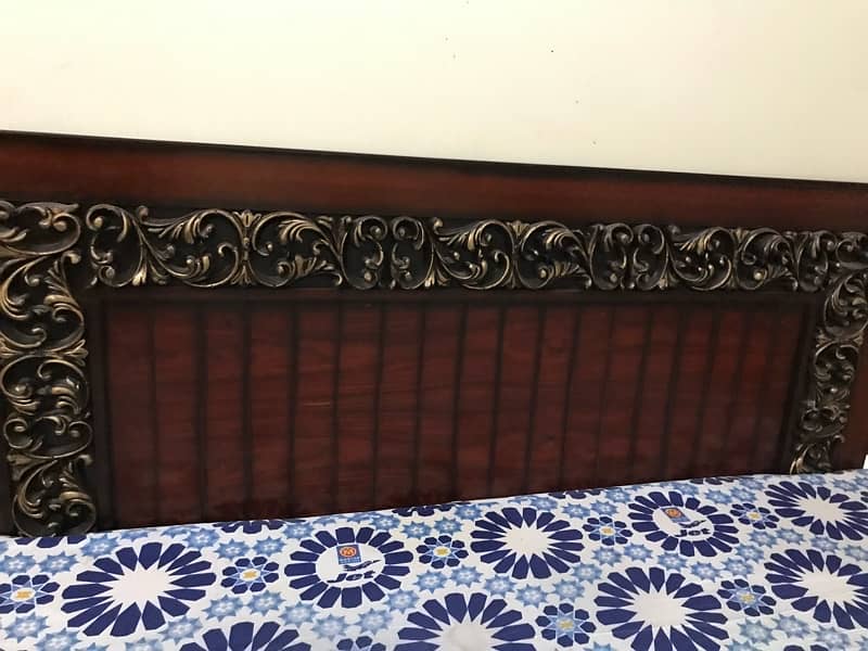 king size bed with free dressing table and one side table 5