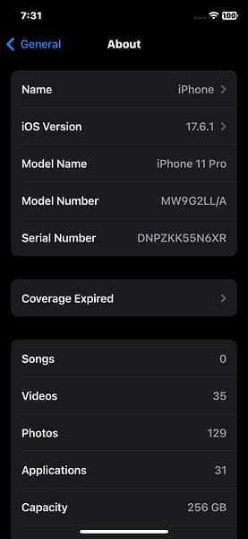 iPhone 11 pro 256 non pta 7