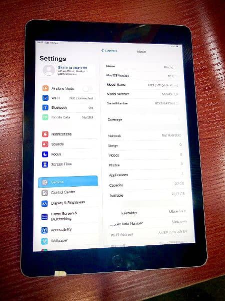 ipad 5th generation sim sported 2