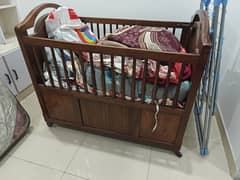 Baby cot heavy wooden