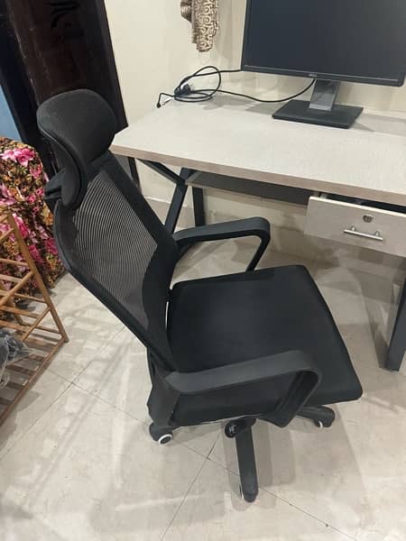 chair and Computer table some days used 3