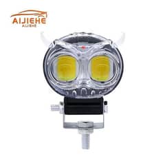 owl shaped crystal multi colour led feg light for bike