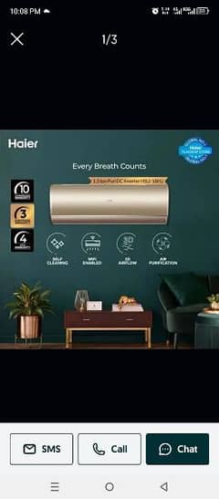 Haier AC inverter 1.5 ton