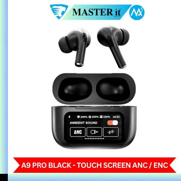 A9 Airpods Touch screen Black colour 1