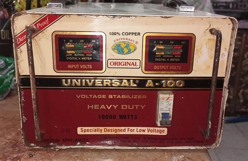 Universal A-100 Stabilizer Original Copper 10000 watts 0