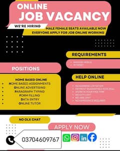 Online Job/Full-Time/Part Time/Home Base Job, Boys and Girls Apply N